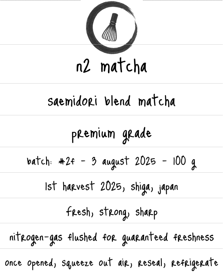 Batch 2F - Premium Grade - Saemidori Blend Matcha (Shiga) [Limited]